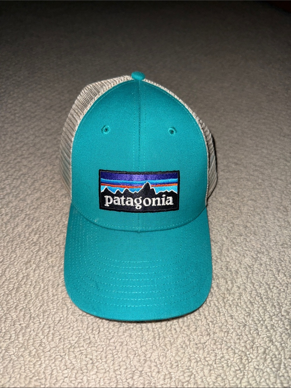 Patagonia Women’s Teal and White Trucker Hat